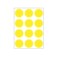 Nevs 1-1/4" Color Coding Dots Yellow - Sheet Form DOT-114M Yellow - alternate 1